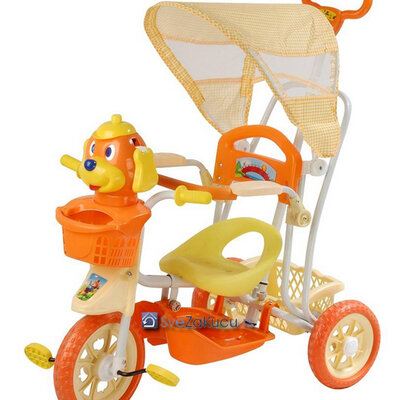 Dečiji tricikl sa tendom 401 oranž