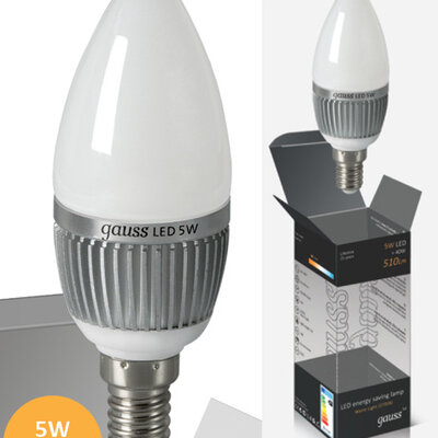 Štedljive LED sijalice 2 kom. Gauss E14 5W 220V 2700K EB103101105