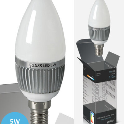 Štedljive LED sijalice 2 kom. Gauss E14 5W 220V 4100K EB103101205
