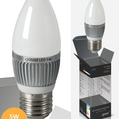 Štedljive LED sijalice 2 kom. Gauss E27 5W 220V 2700K EB103102105