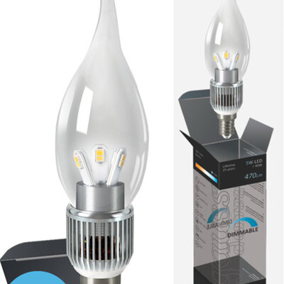 Štedljive Dimmable LED sijalice 2 kom. Gauss E14 5W 220V 4100K HA104201205-D