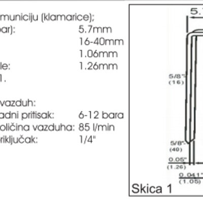 Pneumatska heftalica 90/40 75709040