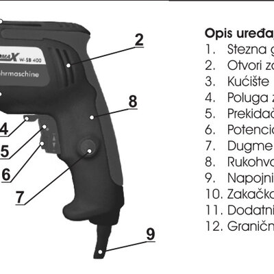 Bušilica W-SB 400 71035000