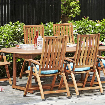 Baštenska garnitura Verso sto i šest stolica