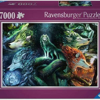 Puzzle 7000 delova Šumski šaptači Vukovi Ravensburger 12001423