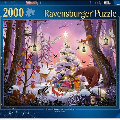 Puzzle slagalica 2000 delova Božić u šumi Ravensburger 12001417