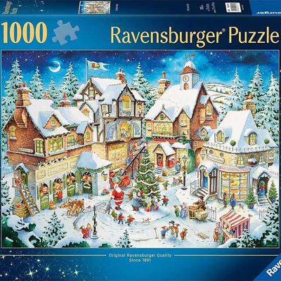 Puzzle 1000 delova Božićno selo Limited Edition Ravensburger 12001271