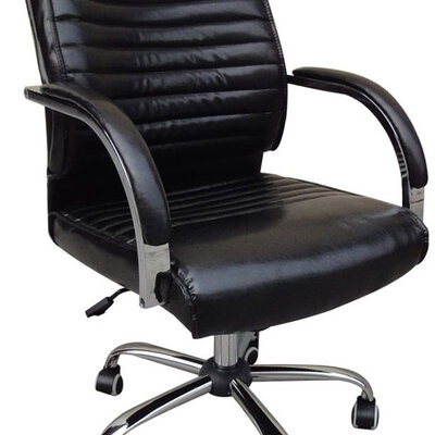 Kancelarijska Radna Fotelja Bergen Eko Koža Black