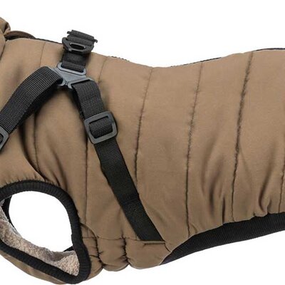 Zimska jakna sa amom za psa Pirou sand leđa 36cm Trixie 680384