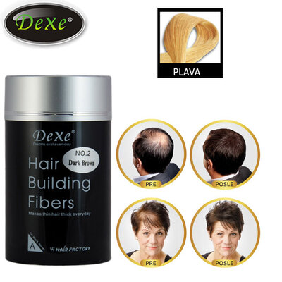 Preparat za proređenu kosu Dexe Hair Building Fibers 22g plava