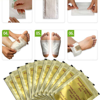 Jastučići za detoksikaciju stopala Detox Gold Foot Pads