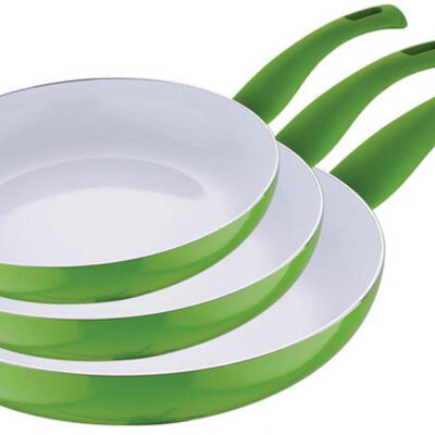 Bergner Keramički tiganji - Set od 3 kom Renberg green RB-1008-G