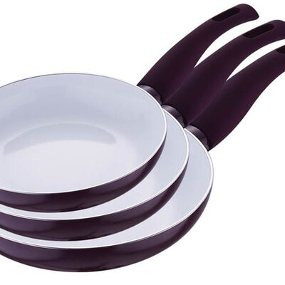 Bergner Keramički tiganji - Set od 3 kom Renberg purple RB-1008-P
