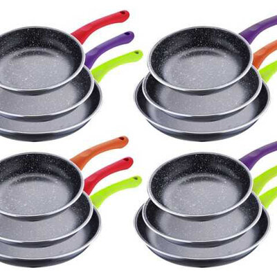 Bergner Tiganji od karbon čelika - Set od 3 kom Renberg multicolor RB-1507