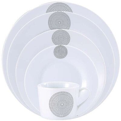 Bergner Porcelanski servis za ručavanje 30 delova Renberg Oslo Circles RB-80107