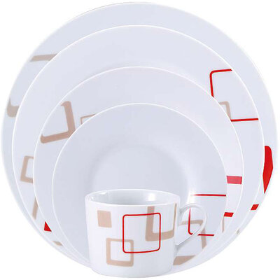 Bergner Porcelanski servis za ručavanje 30 delova Renberg Oslo Squares RB-80108