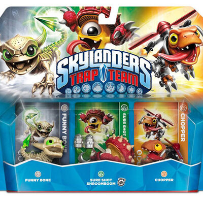 Skylanders Trap Team Triple Pack 1 Chopper + Funny Bone + Sure Shot Shroomboom 87111EU
