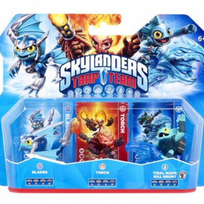 Skylanders Trap Team - Triple Pack 2 Blades + Tidal Wave Gill Grunt + Torch 87112EU
