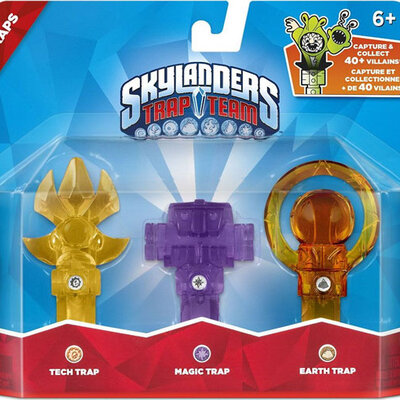 Skylanders Trap Team Tri Zamke - Triple Trap Pack Tech Scepter + Magic Log Holder + Earth Orb 87276EU