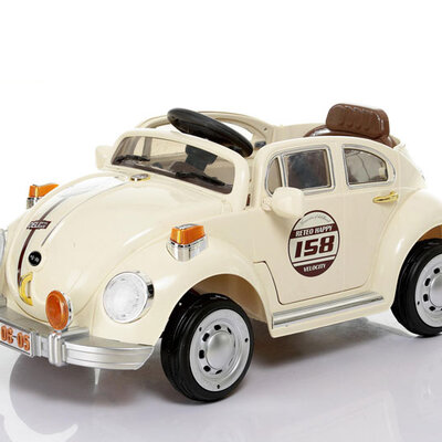 Automobil na akumulator Buba jednosed 201 krem boje