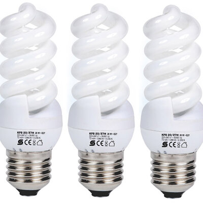 Štedljiva sijalica toplo bela 20W KFS20/27M 3 komada