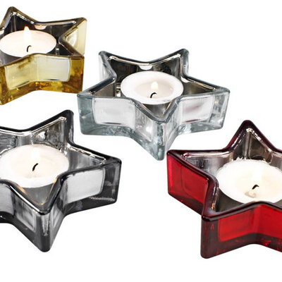 Novogodišnji Svećnjak u obliku zvezde 4kom 5637300