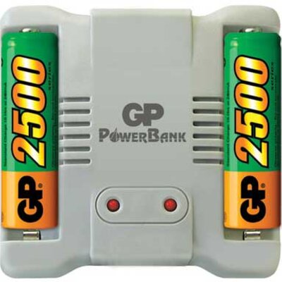 Punjač za baterije GP PB29 sa 2 punjive baterije AA 2500 mAh