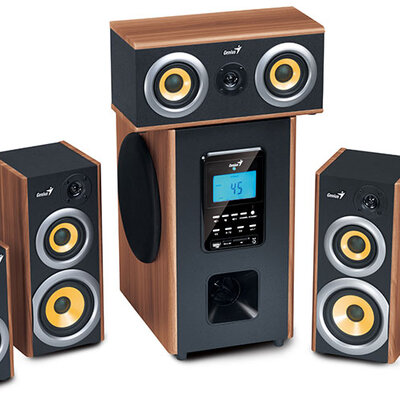 Genius SW-HF5.1 5200 5.1 Zvučnici - Drvena Kutija