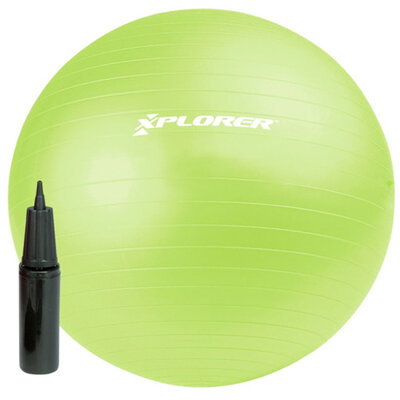 Pilates lopta X-plorer 65cm sa pumpom zelena