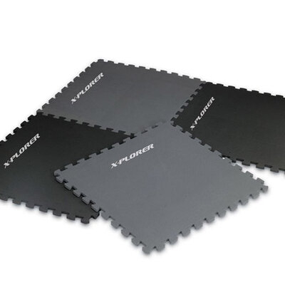 Podloga za vežbanje X-plorer 4 dela crno siva 6282