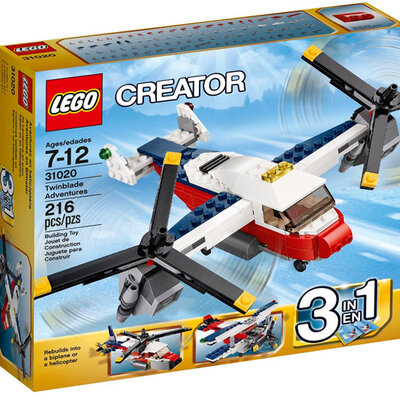 LEGO® Creator kocke 3u1 letelica Twinblade Adventures LE31020