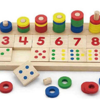 Drvena ploča sa brojevima Viga Toys 59072VG