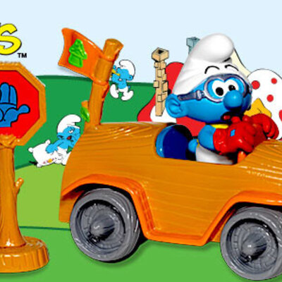 Štrumpf vozilo sa figurom Kefalo Jakks Pacific JP00788