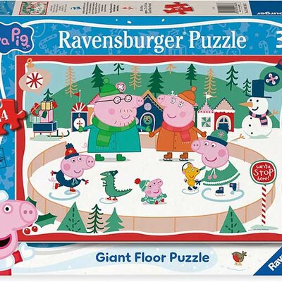 Velike podne puzzle Pepa Prase Božić 24 dela Ravensburger Giant Puzzle 12004186