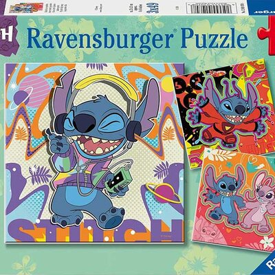 Slagalice puzzle za decu 3x49 delova Disney Stitch - Play the Day Away Ravensburger 12001070