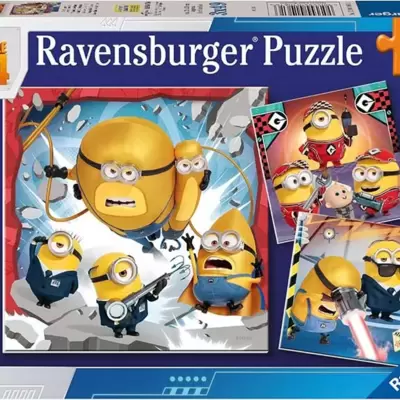 Slagalice puzzle za decu 3x49 delova Grozni ja 4 Ravensburger 12001061