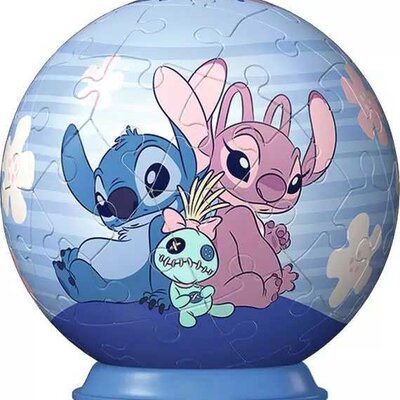 3D Puzzle slagalica Lopta 54 dela Disney Stitch and Angel Ravensburger 11599