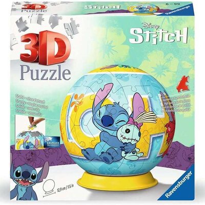 3D Puzzle slagalica Lopta 72 dela Disney Stitch Aloha Ravensburger 11596