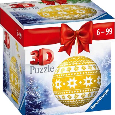 Novogodišnja kugla 3D Puzzle 54 dela Winter yellow Ravensburger 11269