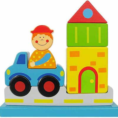 Drvene kocke sa magnetima 4Kids Grad 22564