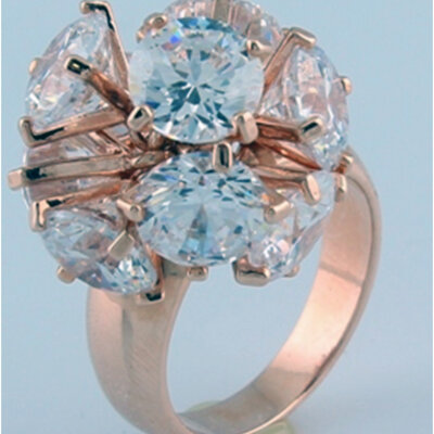 Ženski pozlaćeni prsten Extravaganza GPL-042