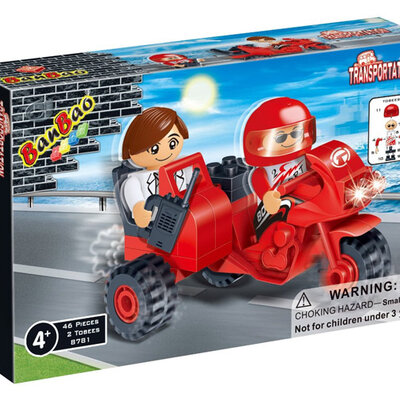 BanBao kockice Motor sa prikolicom 8781