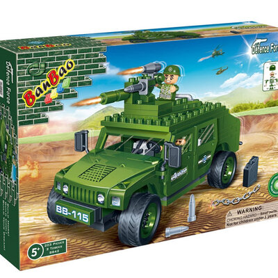 BanBao kockice Vojno vozilo sa mitraljezom 8842