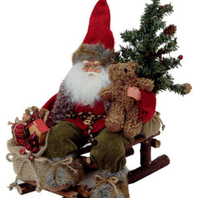 Deda Mraz na Sankama 24 x 18 x 30 cm