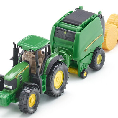 Siku Traktor John Deere 7530 sa mašinom za baliranje sena 1665