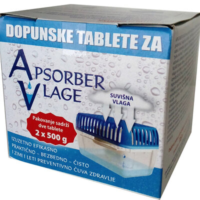 Tablete za apsorber vlage 2x500g