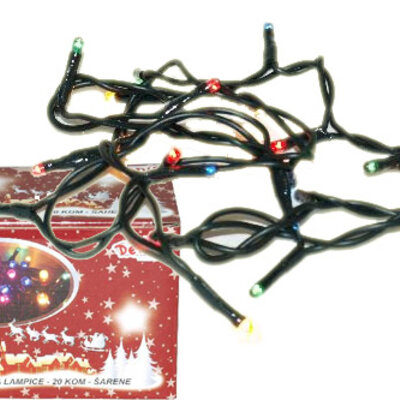 Novogdišnje lampice Multikolor 20 lampica 52-302000
