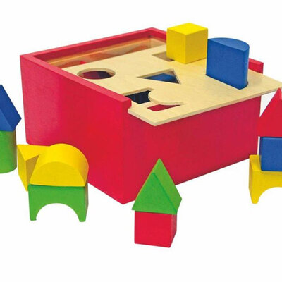 WoodyLand Sorter kutija Pogodi oblik 90001