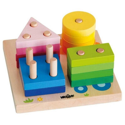 WoodyLand drvene kocke Sorter 91144