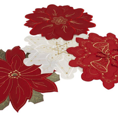 Podmetač Stolnjak Novogodišnji Cvet Ø25/30cm 5604800